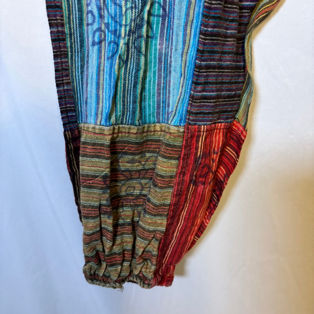 Patchwork Harem Pants Cotton Nepal Boho Hippie Fe… - image 4